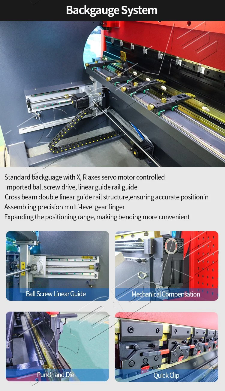 110 Ton 3200mm 6 Axis CNC Press Brake Hydraulic Bending Machine with Delem Da66t