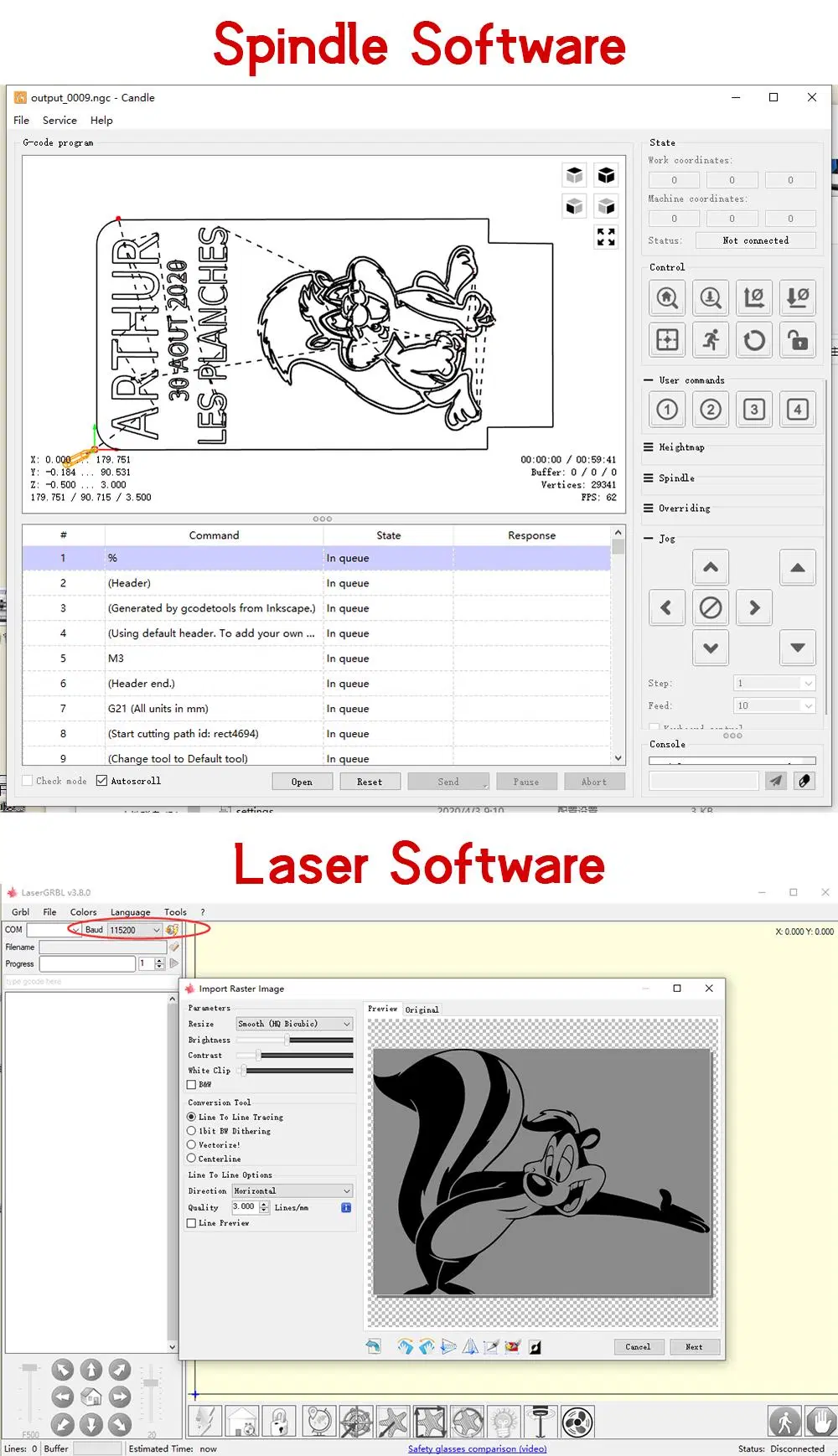 CNC Wood Router Laser Cutter with 800*800mm Area and 500W/710W Spindle CNC Engraving Machine 40W/80W Laser Opinion