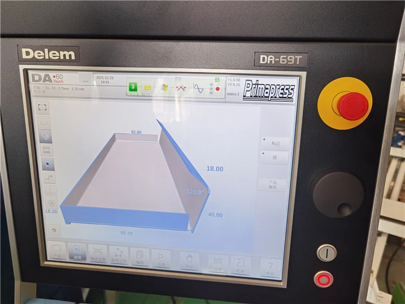 Primapress 110t 3200mm 4+1axis CNC Hydraulic Press Brake Price with Delem System