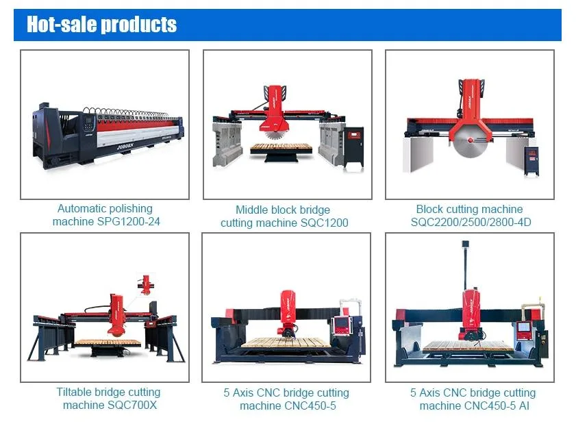 Joborn 5 Axis CNC Router Machine Tile Cutter for Granite Marble Tile Cutting Carving Drilling