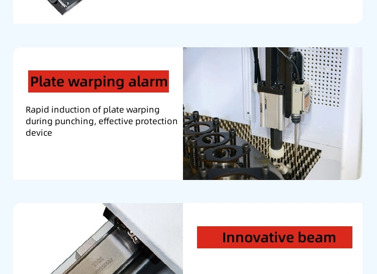 CNC-Controlled Turret Punch Press/ Turret Cutting/ Turret Metal Forming with 2 Repositioning Cylinders