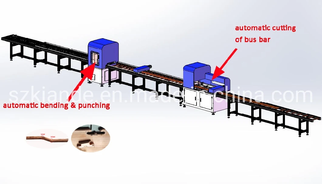 Automatic Copper Bar Bending Punching Machine, CNC Busbar Processing Machinery