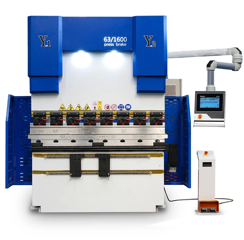 We67K-125ton 4000 Delem 4 Axis Hydraulic CNC Steel Press Brake Bending Machine with Automatic Crowning