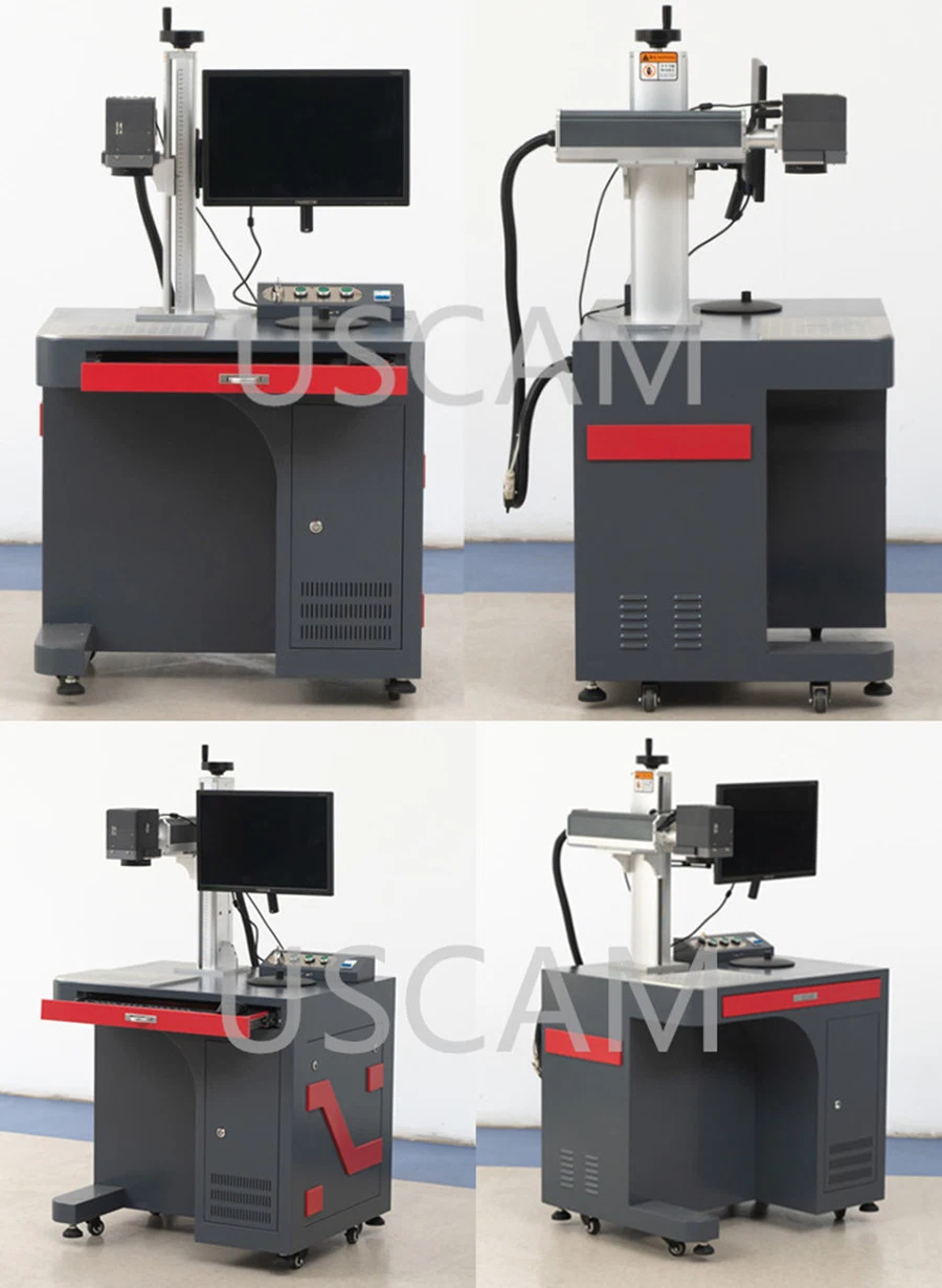 20W 30W 50W 100W 200X200mm CNC Optical Fiber Laser Marking on Automotive Plastic Part ABS