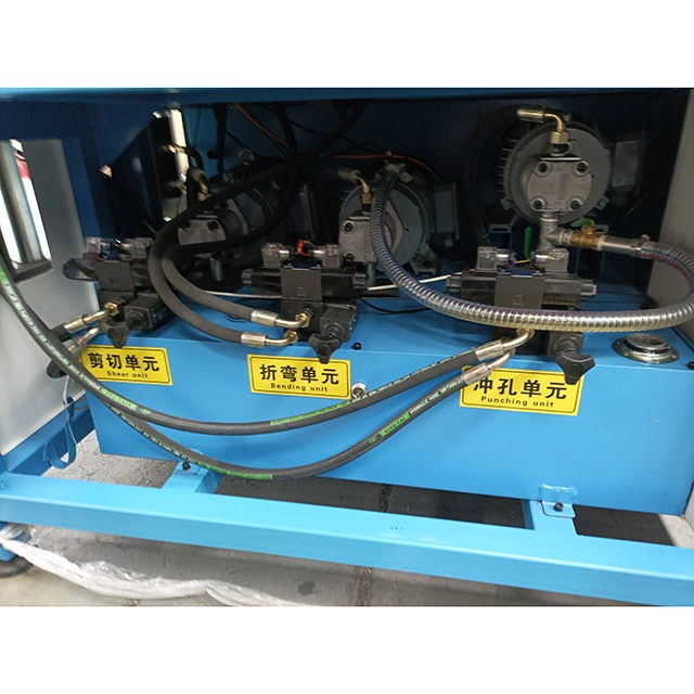 Electric Equipment CNC Hydraulic Turret Busbar Cutting Bending Punching Machine