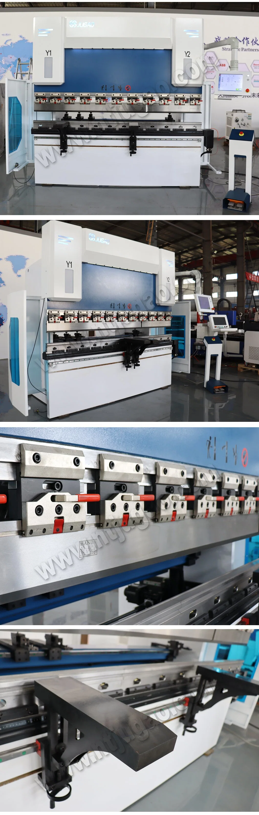 6 Axis X Y1 Y2 and Automatic Crowning System Press Brake Machine