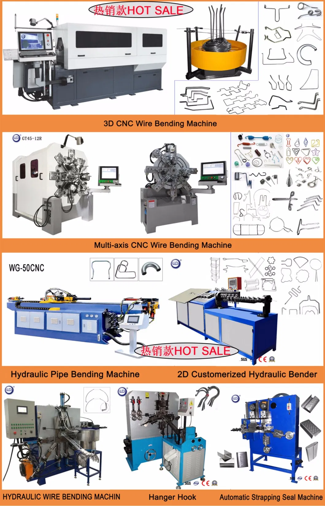 CNC 3D Automatic Metal Wire Bending Equipment