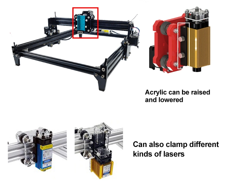 CNC 500MW 1500MW 2500MW 5500MW C1 Engraving Machine 30*40 Laser Cutter for DIY and Cutting Wood