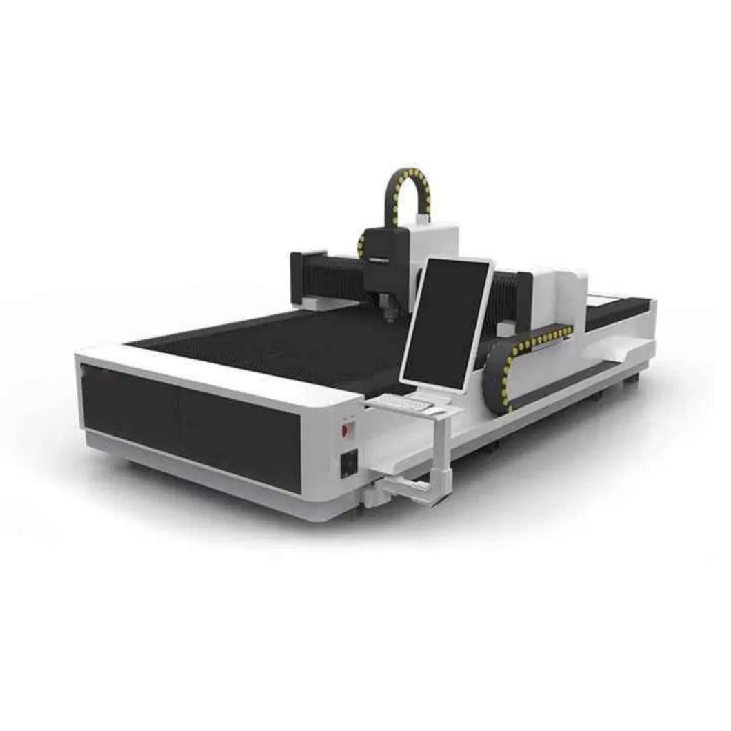 Desktop Table Type CNC Fiber Laser Metal Cutting Machine with Exchangeable Table and Full Protection Cover Option for Plate Carbon Steel Sheet Iron Brass Copper