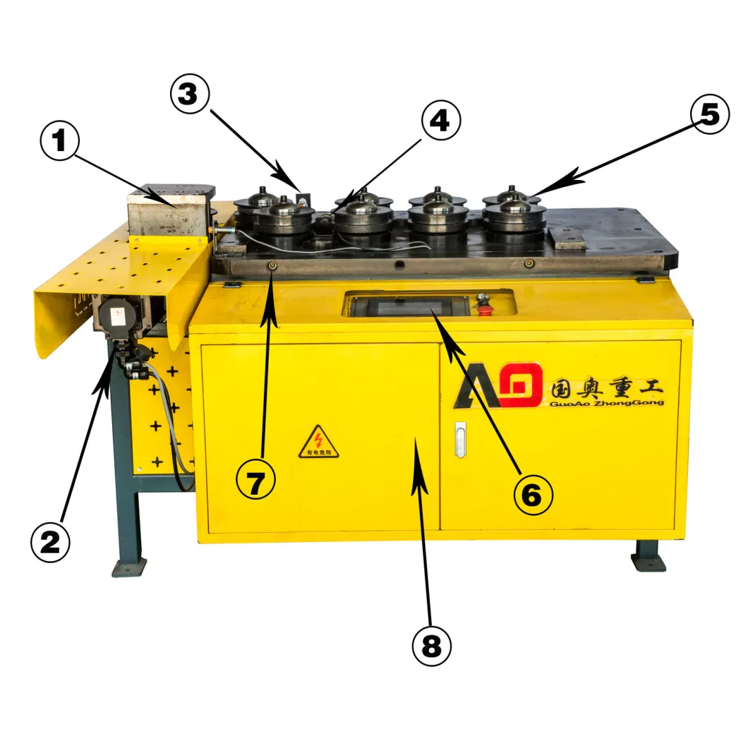 Electric Angle Crimping Flat Iron Channel Steel Rolling Pipe Bending Machine Tube Bender Crimping Machine Hydraulic