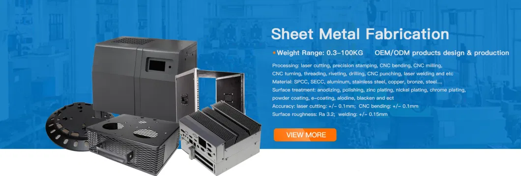 Metal Sheet CNC Fiber Laser Cutting Stainless Steel Aluminum Sheet Metal Manufacturer