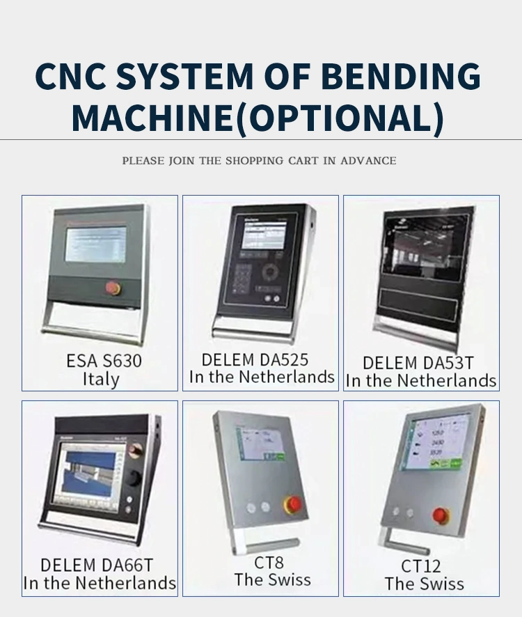 CNC Press Brake Nc Bending Machine with CT8 CT12 Control System to Bend for Sheet Metal