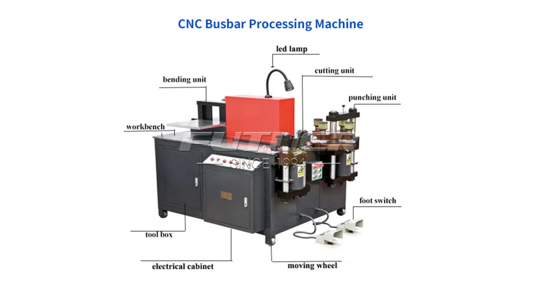 Automated 3D CNC Busbar Processing Machine Cutting/Bending/Punching Machine