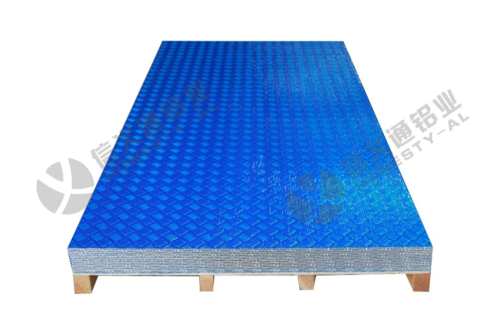 6series 6061 T4/T6/T651 Embossed Aluminium Sheet for Car Wheels, Automated Machine Parts, Reefer, Stairs, Non-Slip Flooring, Cold Storage