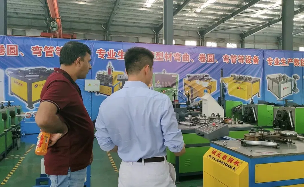 Electric Angle Crimping Flat Iron Channel Steel Rolling Pipe Bending Machine Tube Bender Crimping Machine Hydraulic