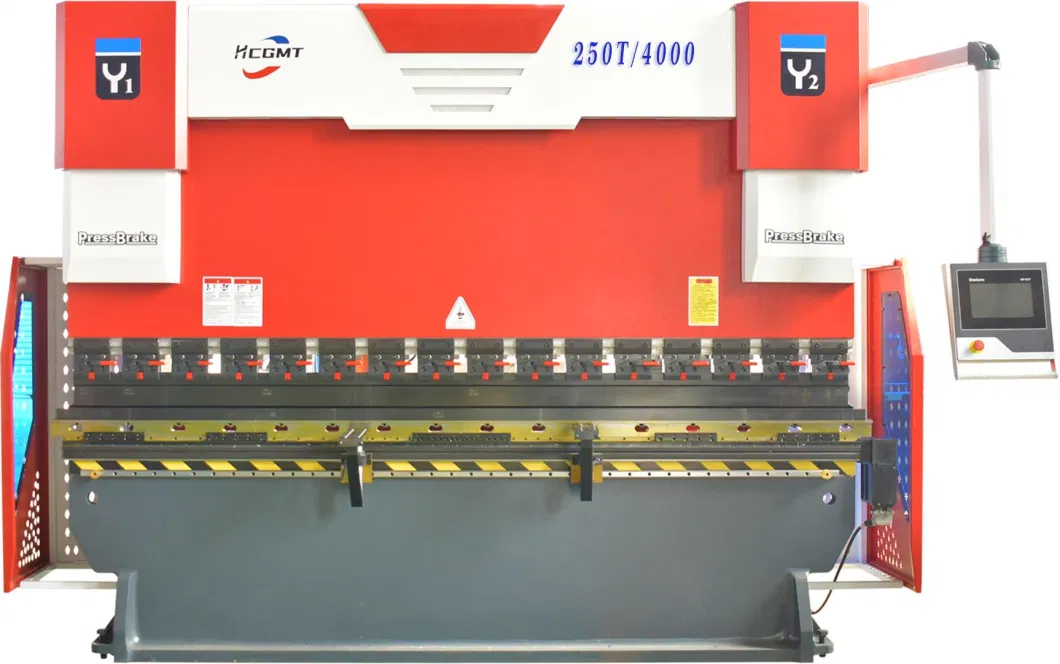 Hcgmt&reg; 2500kn/4000mm Semi-Automatic Sheet Metal Press Machine Hydraulic Steel Plate Bending Equipment