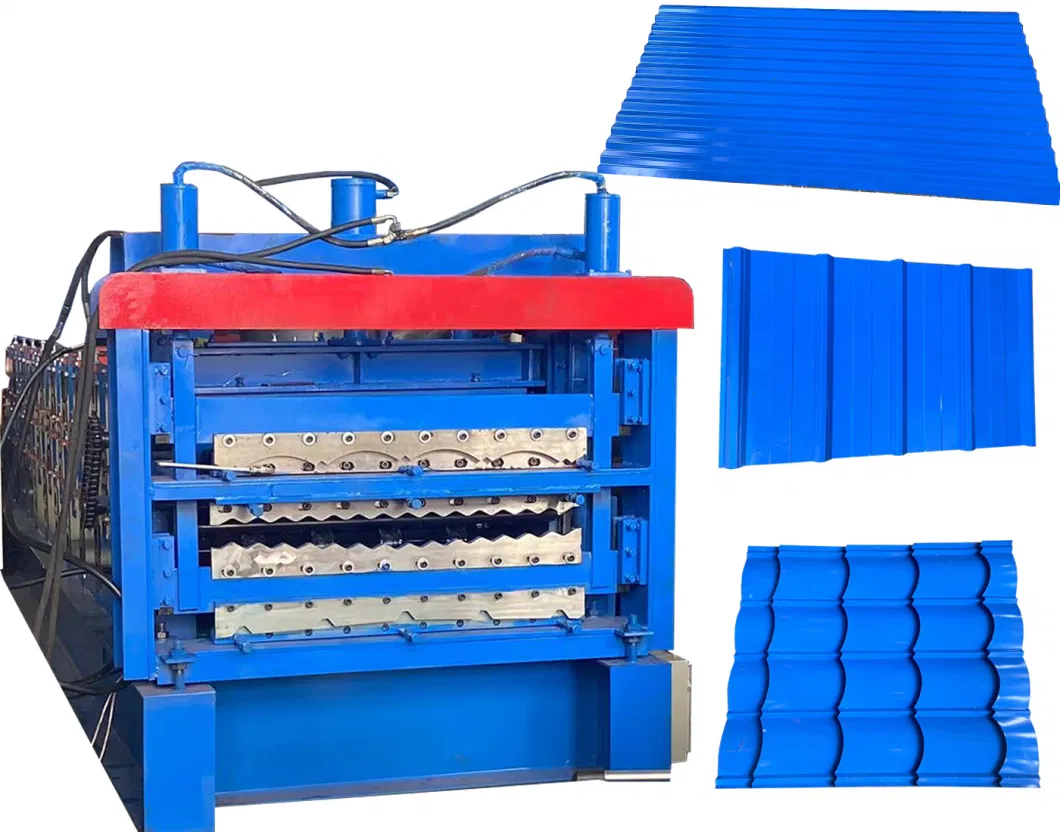 Three-Layer Rolling Roof Panel Forming Machine Cold Bending Forming Equipment