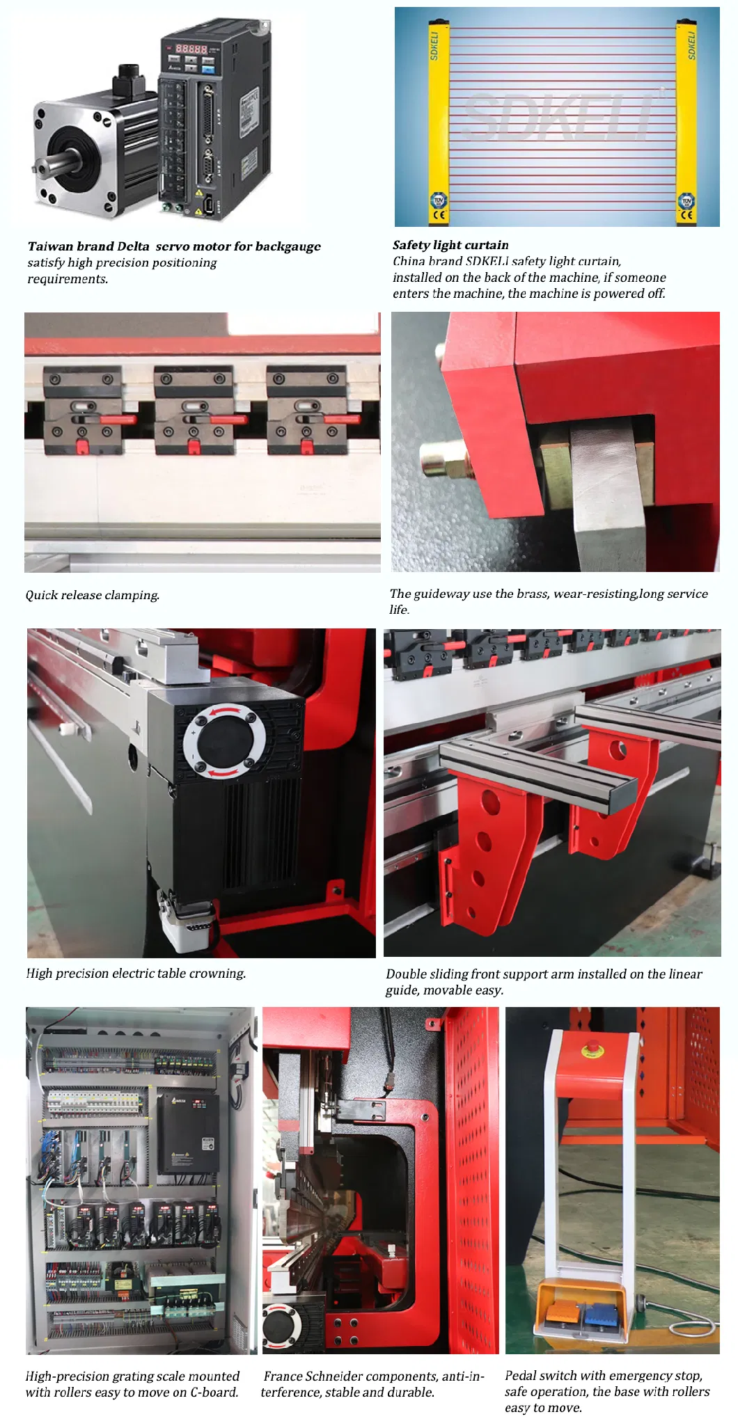 Small Press Brake Electro Hydraulic Servo CNC Press Brake Sheet Metal Expert Machine Features Accurate, Fast and Stable