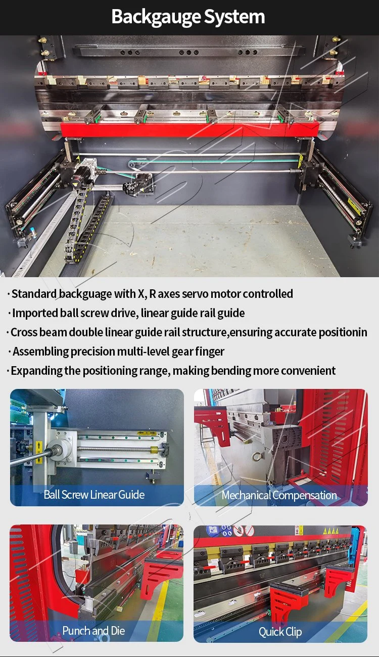 Esa S630 System Control CNC Press Brake Machine 80ton Small Size Sheet Metal Bender Machine