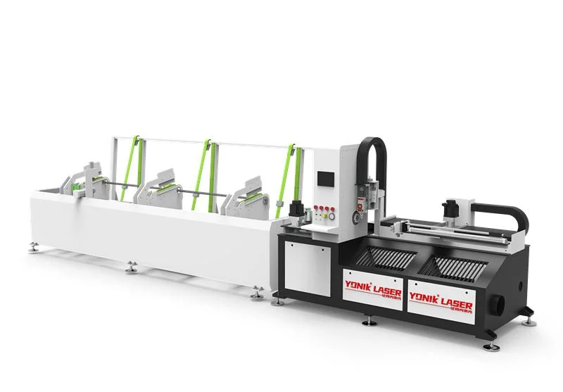 High Speed 70mm 90mm Full Automatic Loading No Dusty Small CNC Iron Fiber Laser Pipe Cutting Machine