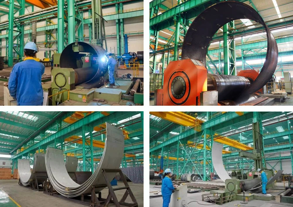 Carbon Steel Thick Plate Bending Large Base Fabrication for Papermaking Centrifugal Screen