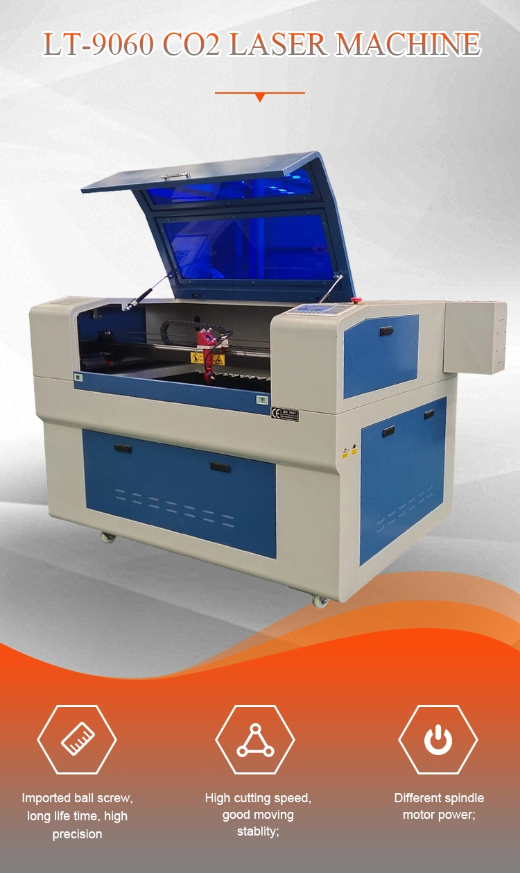 100W Small CO2 Laser Cutter Engraving Machine 9060 1290 with Auto-Focus System Roller Rotary Axis for Glass Bottle 4 Axis 1390 1610 1325