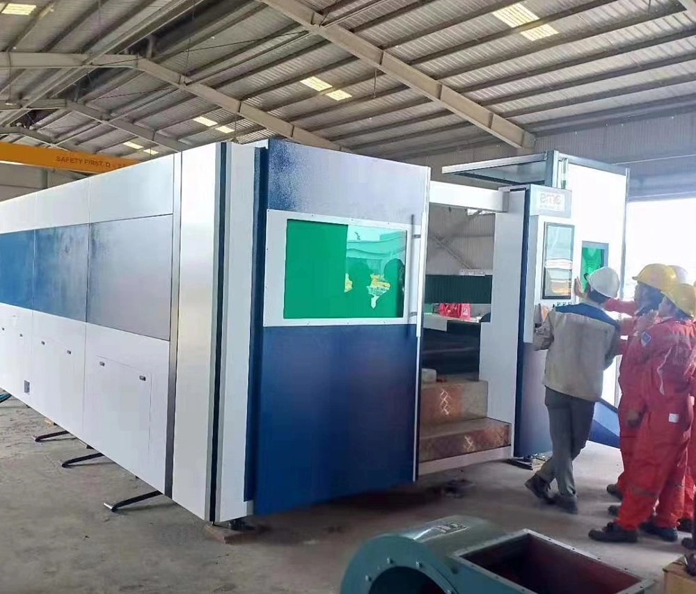 Industrial Steel Laser Cutting Machine CNC Fiber Single Table