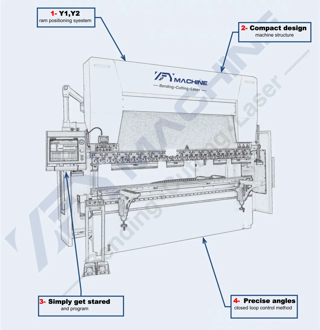 160t/4000 Esa S630 CNC E-Hydraulic Metal Sheet Bender