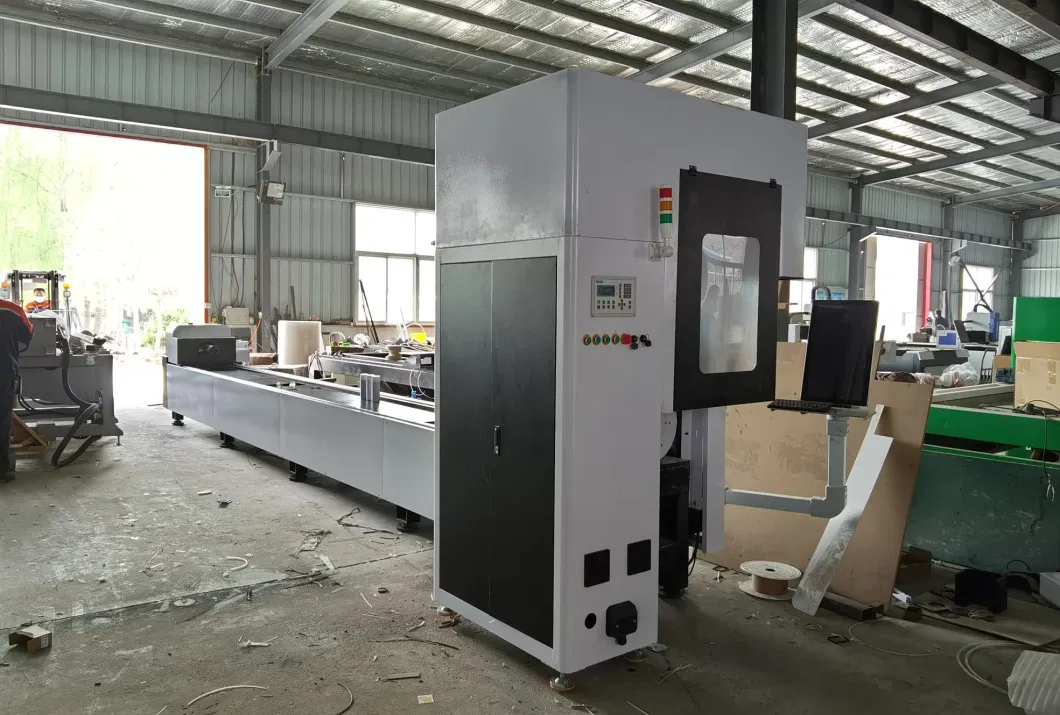 1000W 1500W 2000W Industrial Metal Cutting Aluminum CNC Tube Pipe Fiber Laser Cutting Machine