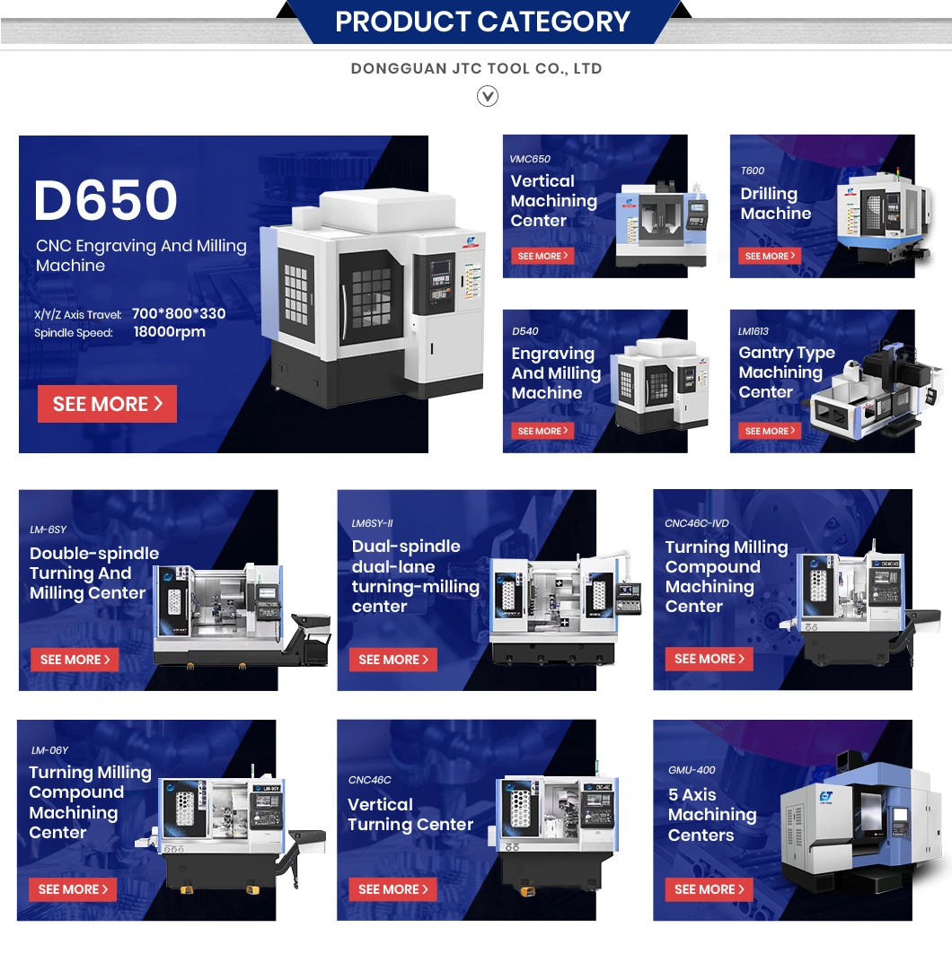 Jtc Tool Mini Laser Engraver China Supplier Compact CNC Mill Mitsubishi CNC Control System D650 Engraving Milling Machine