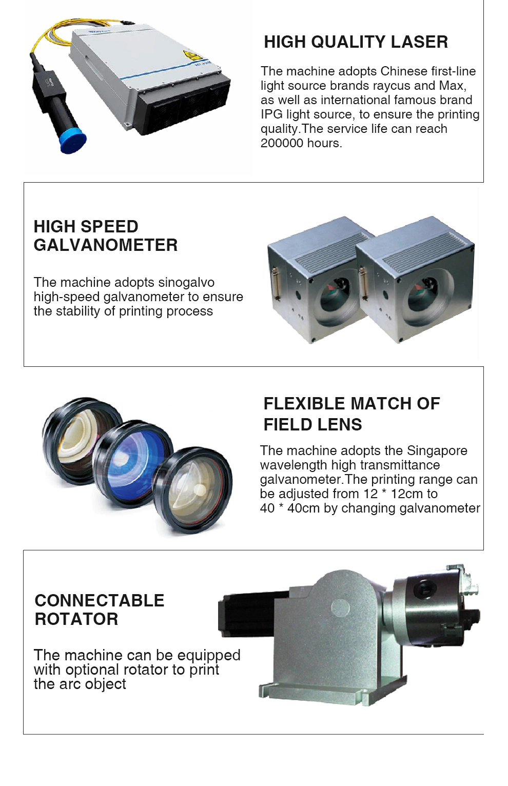 Faith Fiber Laser for Metal Marking Laser Welding CNC Engraving Machine Price
