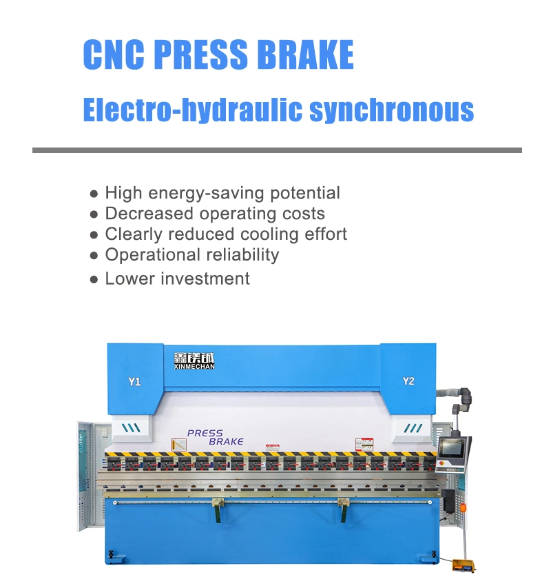 125 Ton Hydraulic Metal Plate Bender Automatic Auto CNC Bending Sheet Steel Press Brake Machine
