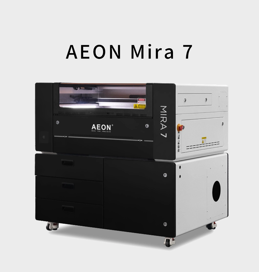 Fully Enclosed 60W 80W RF30W Mira7 Desktop CNC Laser Cutter with CE FDA Autofocus WiFi 1200mm/S