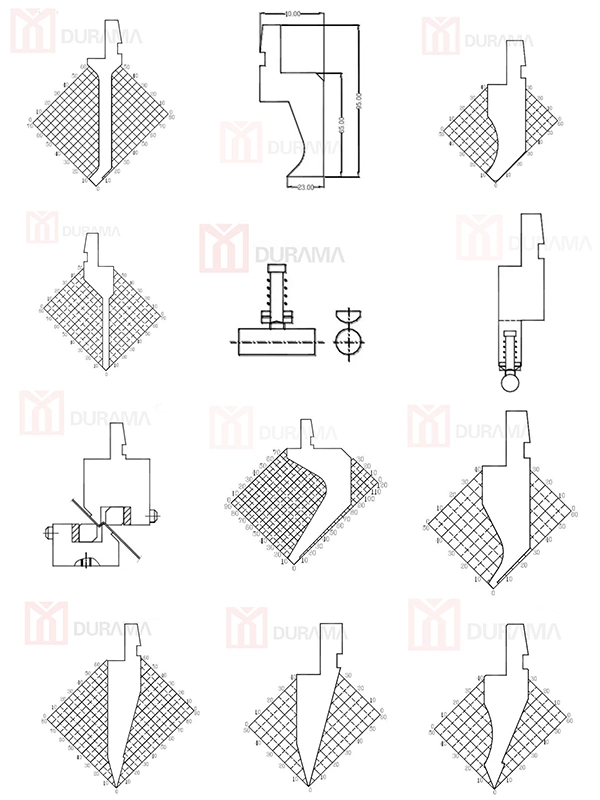 CNC Hydraulic Press Brake Moulds, Press Brake Toolings