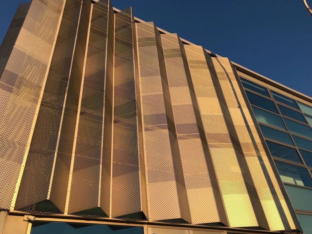 Decorative CNC Laser Cut Perforated Metal Facade