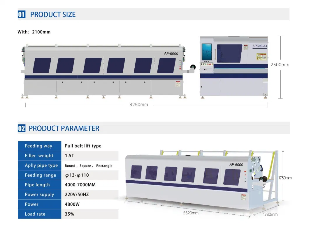 CNC Laser Equipment Ultra Fast Stainless Steel Pipe Tube Fiber Laser Cutting Machine for Small Tube 1.5mm 2mm 4mm 10mm 6mm