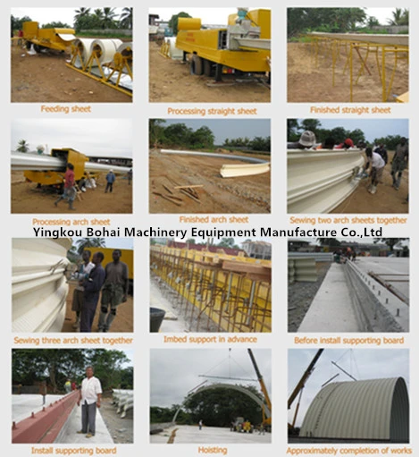 Arch Roof Sheet Curve Roof Panel Span Construction Bending Roll Forming Machine