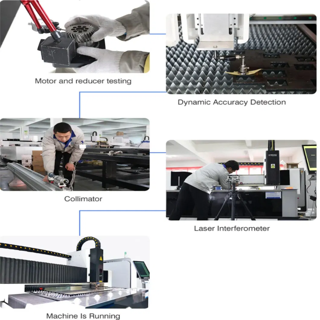 High Quality Speed Accuracy Precision Gantry Type CNC Fiber Laser Metal Cutting Machine 1500W 2000W 3000W 6000W 12kw 20kw for Carbon Stainless Steel Plate Works