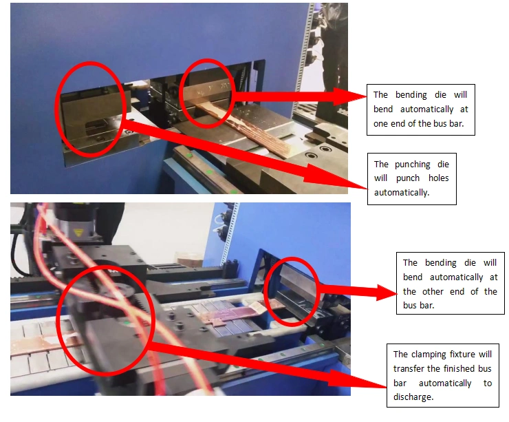 CNC Aluminum Copper Busbar Punching Bending Shearing Machinery Automatic Busbar Processing Machine