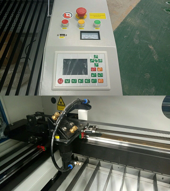 100W Small CO2 Laser Cutter Engraving Machine 9060 1290 with Auto-Focus System Roller Rotary Axis for Glass Bottle 4 Axis 1390 1610 1325