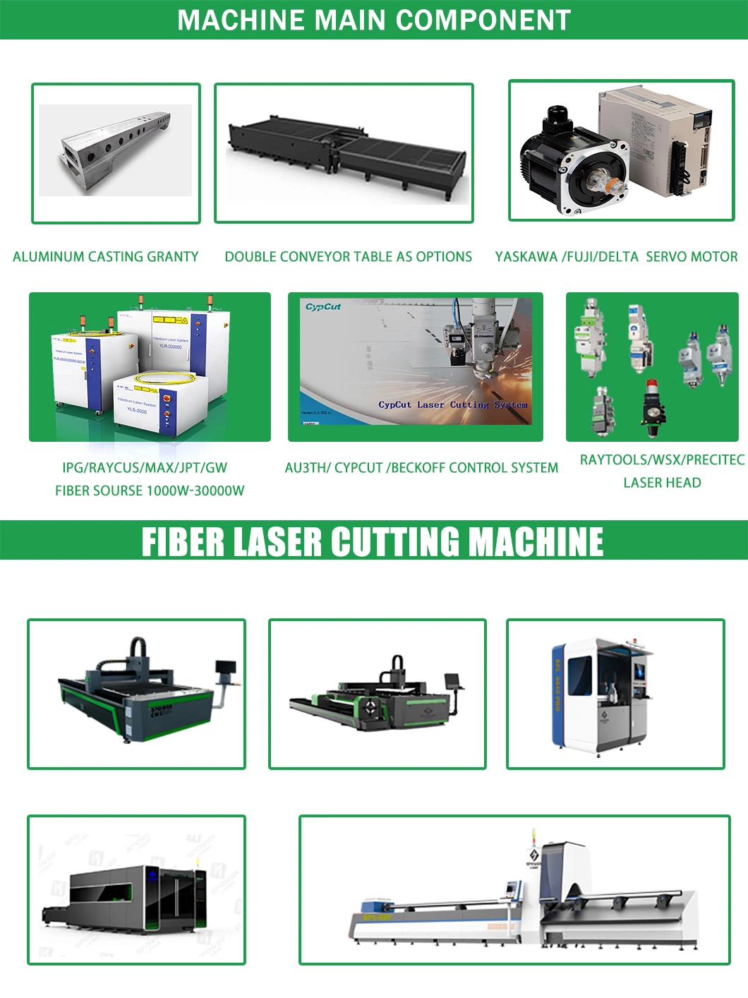 Hot Selling CNC Fiber Laser Cutting Machine Fiber Tube Source Laser Cutting Fiber 1000W 3000W