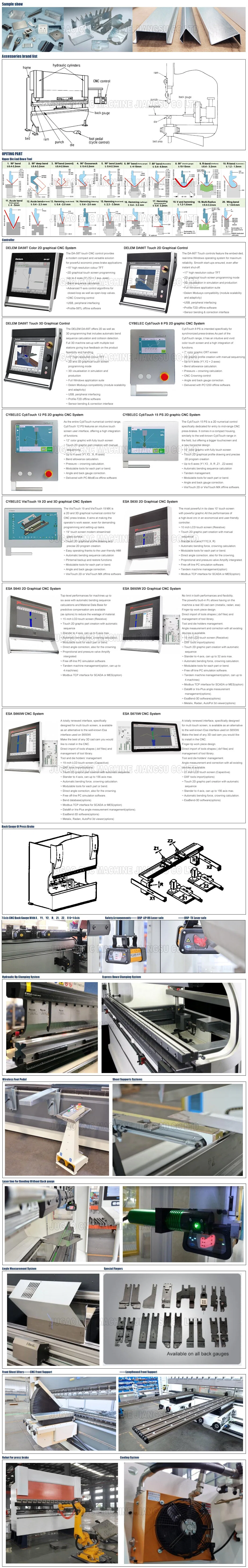 Delem Da-66t Controller Sheet Metal Bending Machine CNC Hydraulic Press Brake