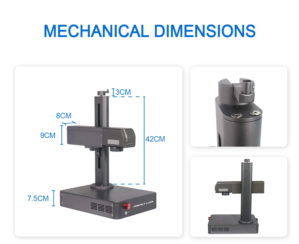 High Speed Optical Mini Portable 10W Fiber Laser Marking Machine