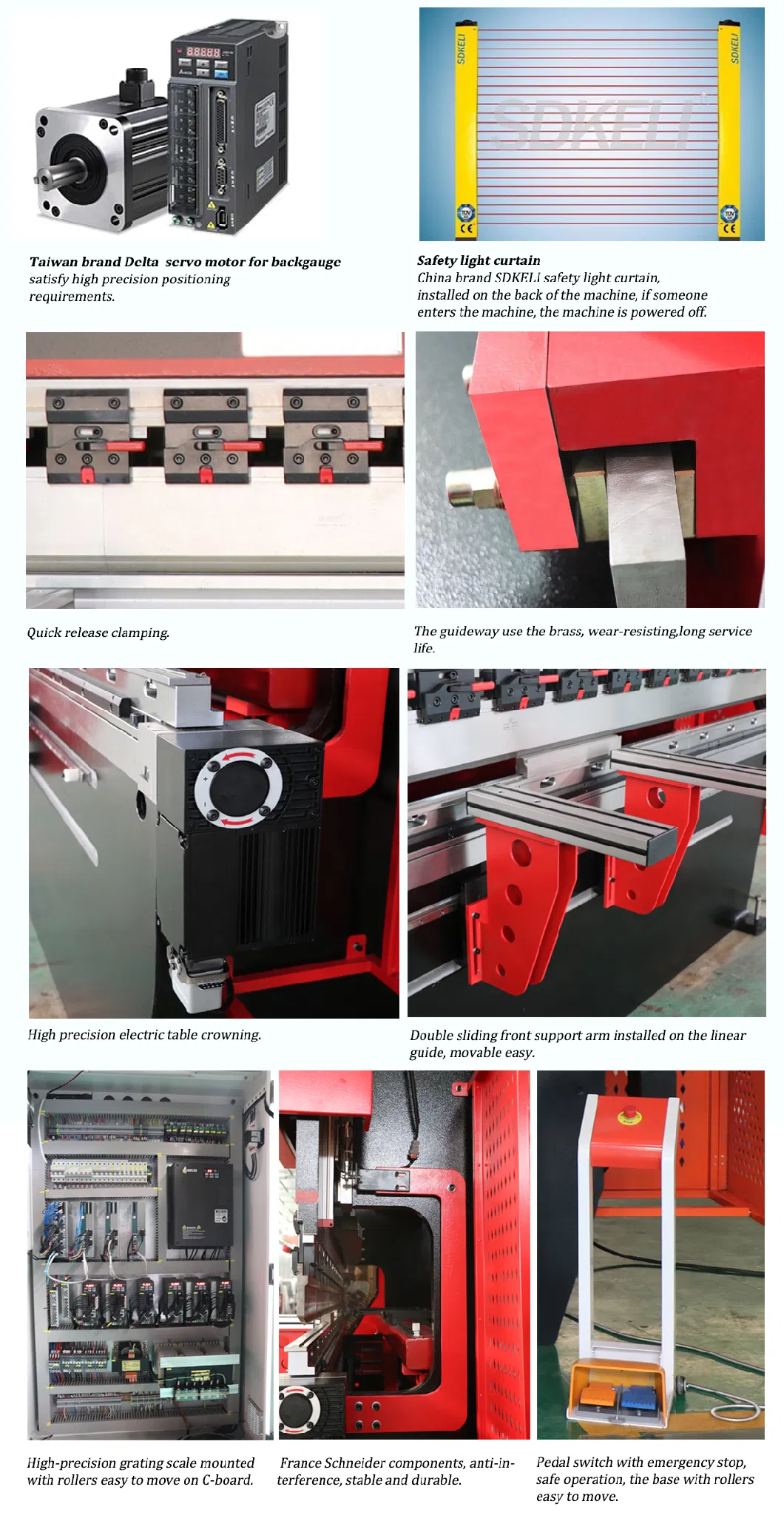 Hydraulic Press Brake 110 Ton for Metal Bending with Da66t Control System