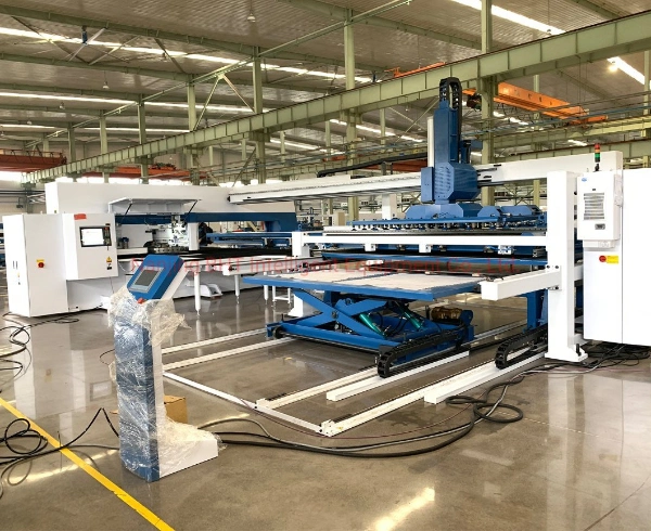 Yawei Auto Punching Line with One Side L/UL System Include Servo Turret Punch Machine