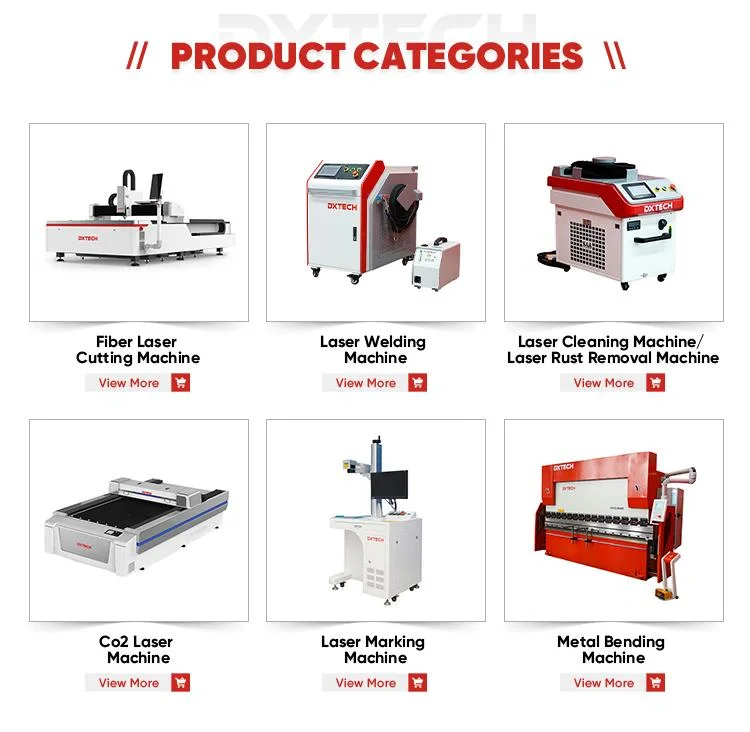 Dxtech 1000W 2kw 3kw Small Machine Size CNC Stainless Steel Iron Aluminum Sheet Metal High Precision Laser Cutting Machine