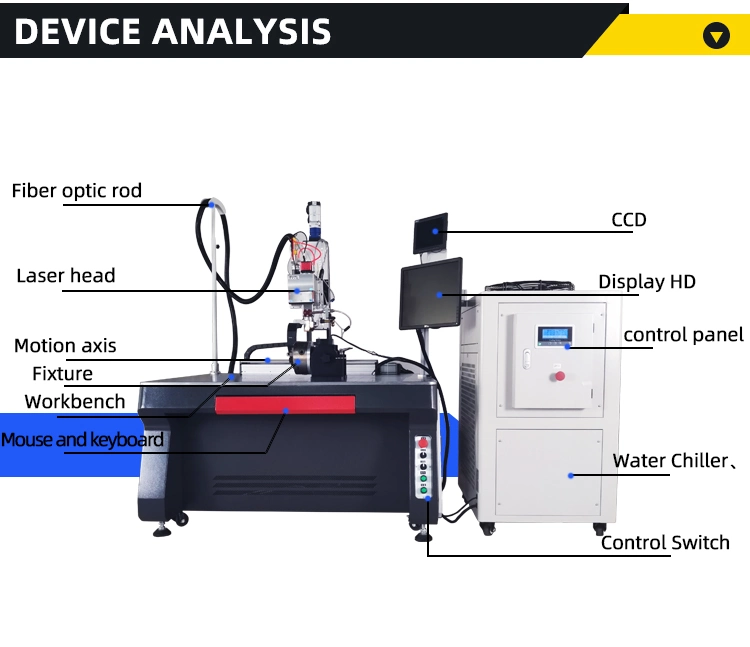 Metal Laser Welding Machine Welder Automatic Fiber Laser Welding on Aluminum Copper CNC Tube Laser Welding Equipment Price