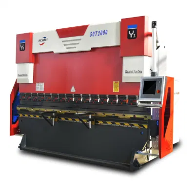  Hcgmt® 2000mm/500kN Panel de chapa de cobre máquina de flexión freno de prensa hidráulico Metal Plegadora