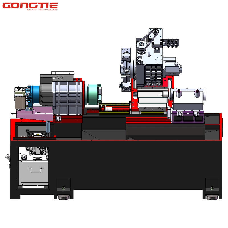 420mm Turning Length 6inch Chunk High Precise Horizontal Slant Bed Power Turret Electric Spindle CNC Machine