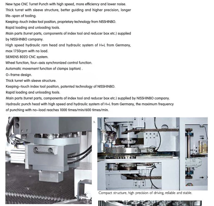 Hpq Series CNC Turret Punching Machine/ Punching Machine